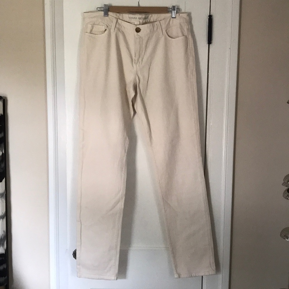 Banana Republic natural color skinny jeans